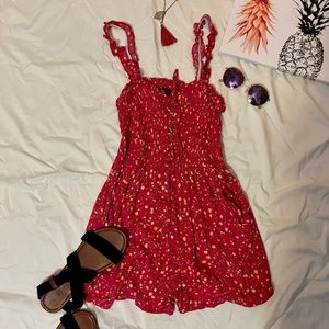 Lily Rose Pink Summer Floral Romper